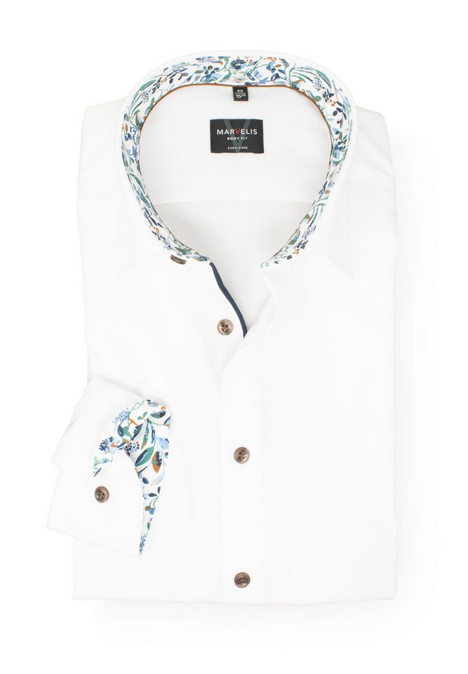 MARVELIS Businesshemd Body Fit enge, taillierte Schnittführung von MARVELIS