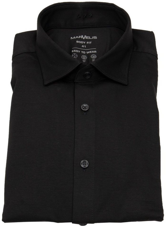 MARVELIS Businesshemd Body Fit stark tailliert Kentkragen von MARVELIS