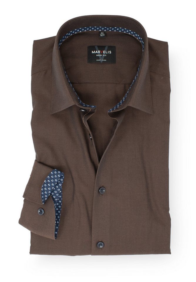 MARVELIS Businesshemd Body Fit enge, taillierte Schnittführung von MARVELIS
