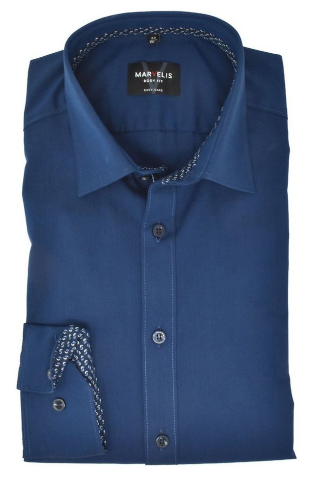 MARVELIS Businesshemd BODY FIT - Businesshemd enge, stark taillierte Schnittführung von MARVELIS