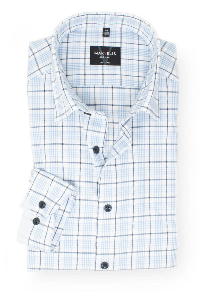 MARVELIS Businesshemd Body Fit enge, taillierte Schnittführung von MARVELIS