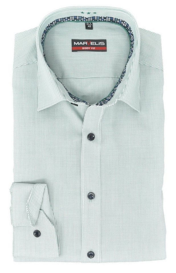 MARVELIS Businesshemd BODY FIT - Businesshemd enge, stark taillierte Schnittführung von MARVELIS