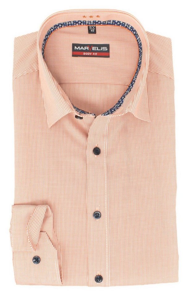 MARVELIS Businesshemd BODY FIT - Businesshemd enge, stark taillierte Schnittführung von MARVELIS