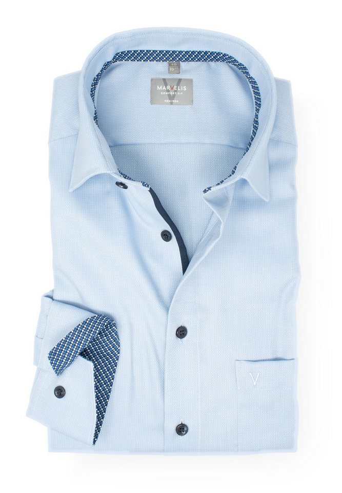 MARVELIS Businesshemd Comfort Fit bequeme Schnittführung von MARVELIS