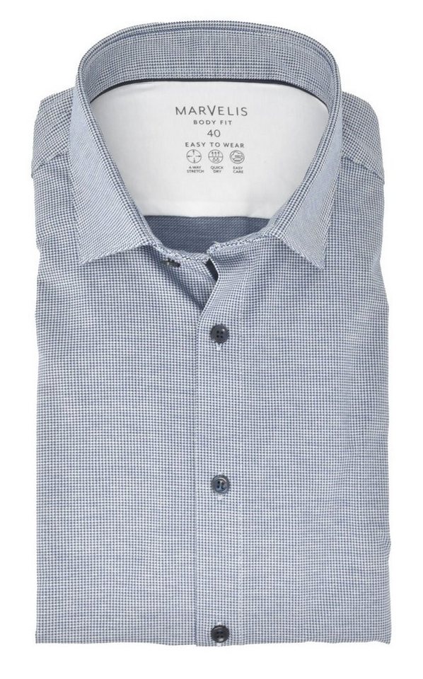 MARVELIS Businesshemd BODY FIT - Easy To Wear Hemd enge, taillierte Schnittführung von MARVELIS