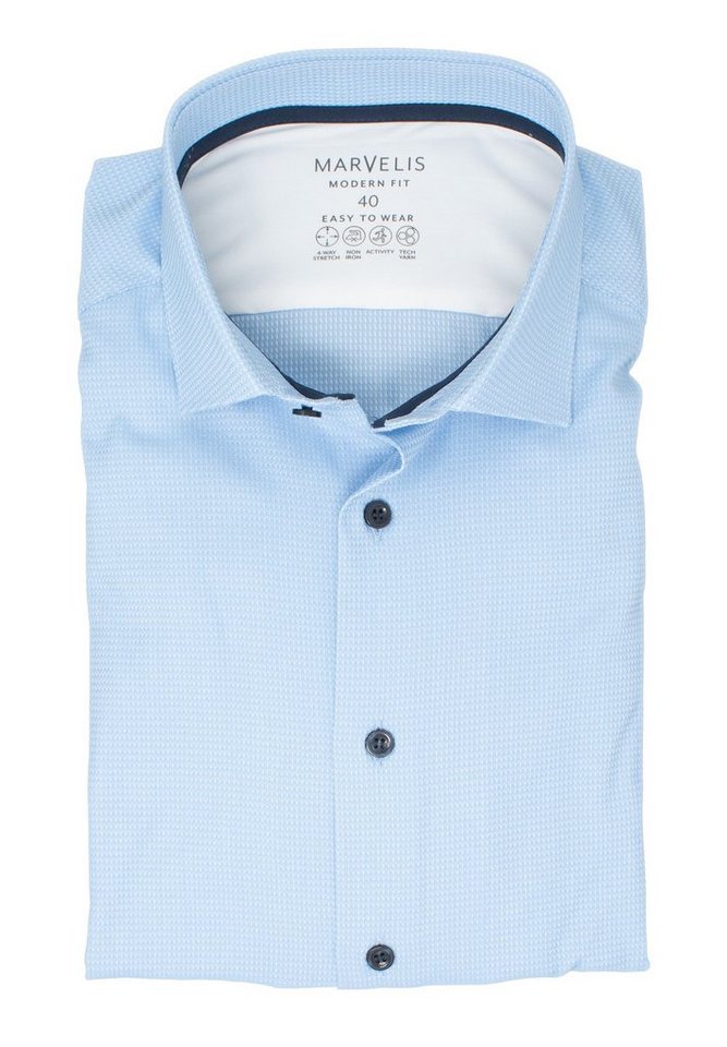MARVELIS Businesshemd MODERN FIT - Easy To Wear Hemd normale, leicht taillierte Schnittführung MARVELIS Businesshemd MODERN FIT - Easy To Wear Hemd normale, leicht taillierte Schnittführung von MARVELIS