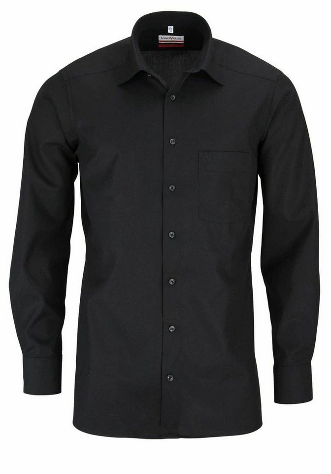 MARVELIS Businesshemd Langarm Business Hemd für Herren (1-tlg., keine Angabe) von MARVELIS