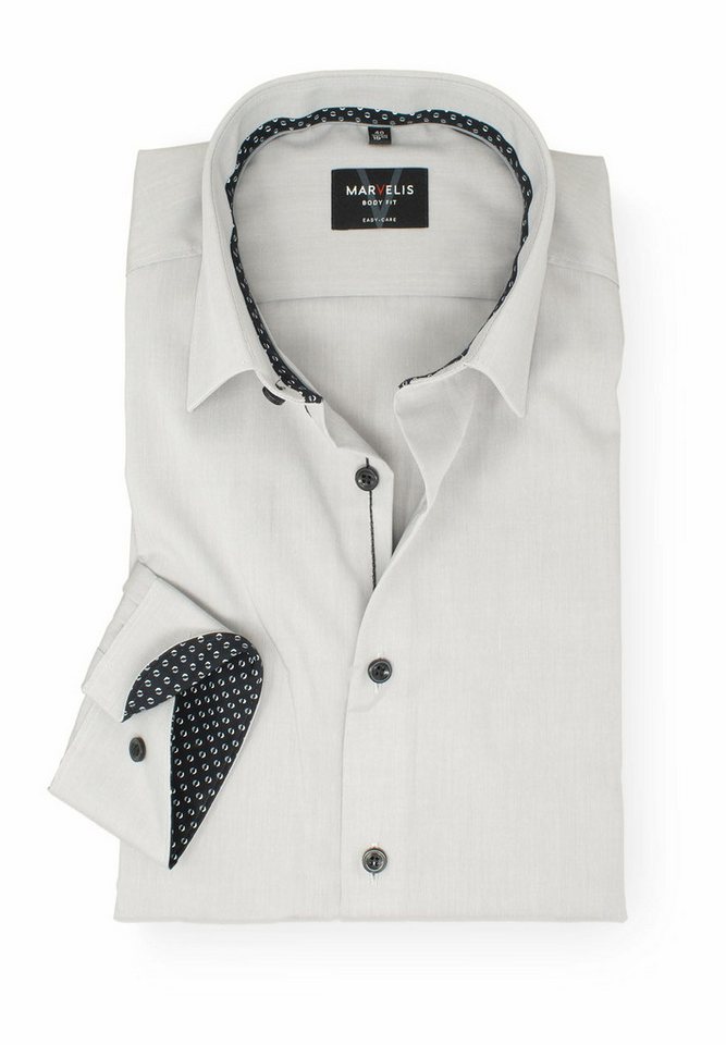 MARVELIS Businesshemd Langarm Business Hemd für Herren (1-tlg., keine Angabe) von MARVELIS