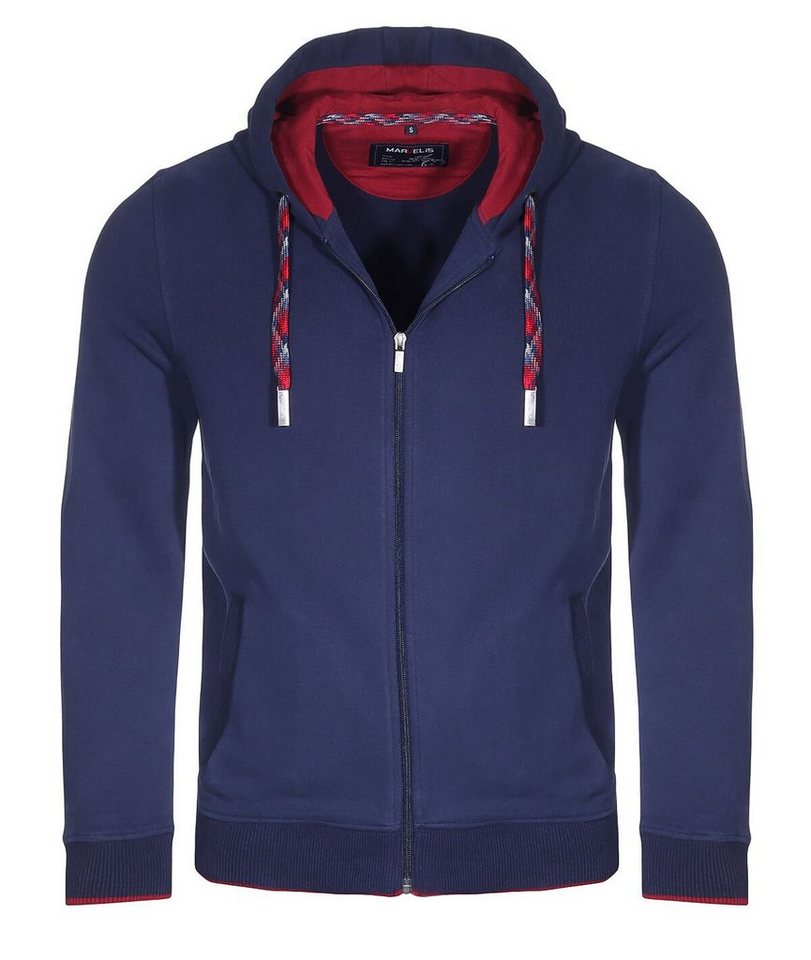 MARVELIS Hoodie Hoodie - Casual Fit - Einfarbig - Dunkelblau (1-tlg) von MARVELIS