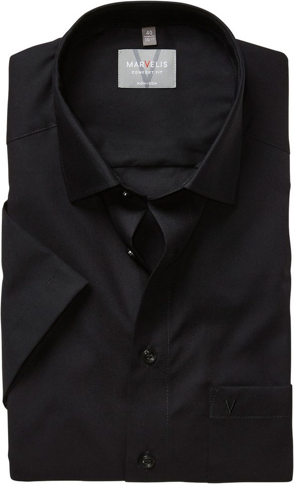 MARVELIS Kurzarmhemd Businesshemd, New-Kentkragen, comfort fit von MARVELIS
