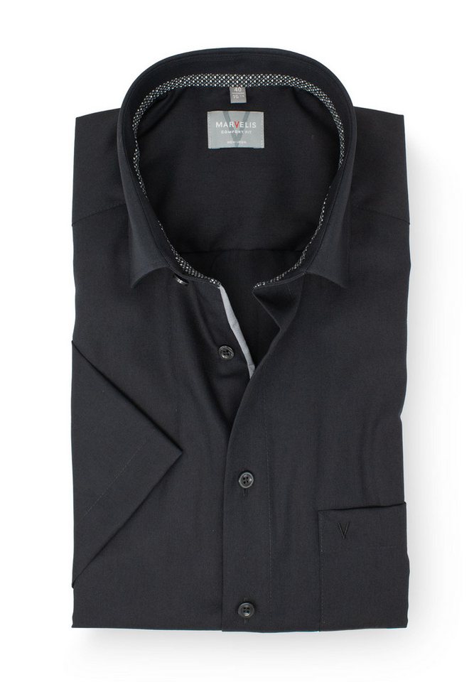 MARVELIS Kurzarmhemd Comfort Fit bequeme Schnittführung von MARVELIS