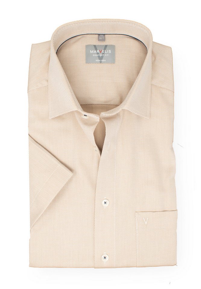 MARVELIS Kurzarmhemd Comfort Fit bequeme Schnittführung von MARVELIS