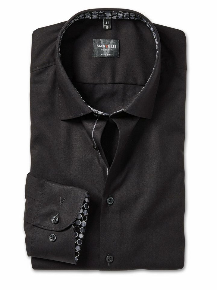MARVELIS Businesshemd Langarm Business Hemd für Herren (1-tlg., keine Angabe) von MARVELIS