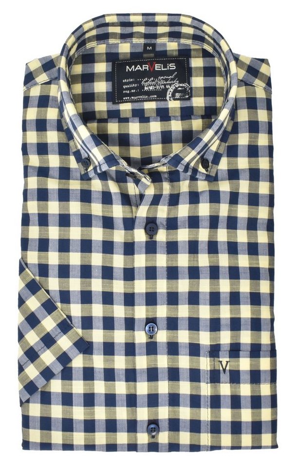 MARVELIS Langarmhemd CASUAL FIT - Freizeithemd normale Schnittführung von MARVELIS