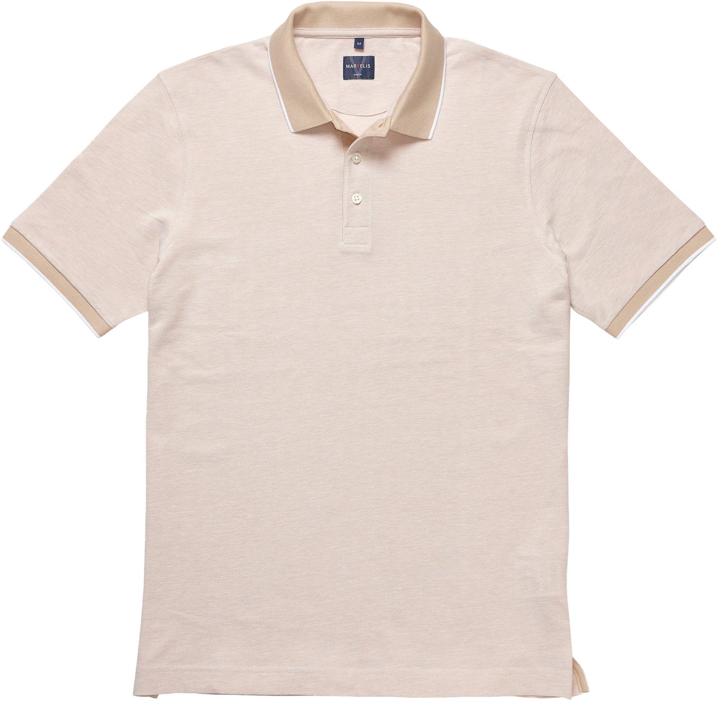 MARVELIS Poloshirt meliert, leicht tailliert von MARVELIS