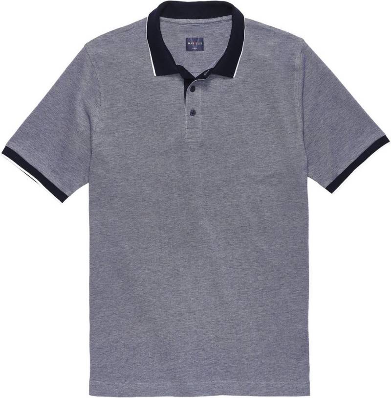 MARVELIS Poloshirt meliert, leicht tailliert von MARVELIS