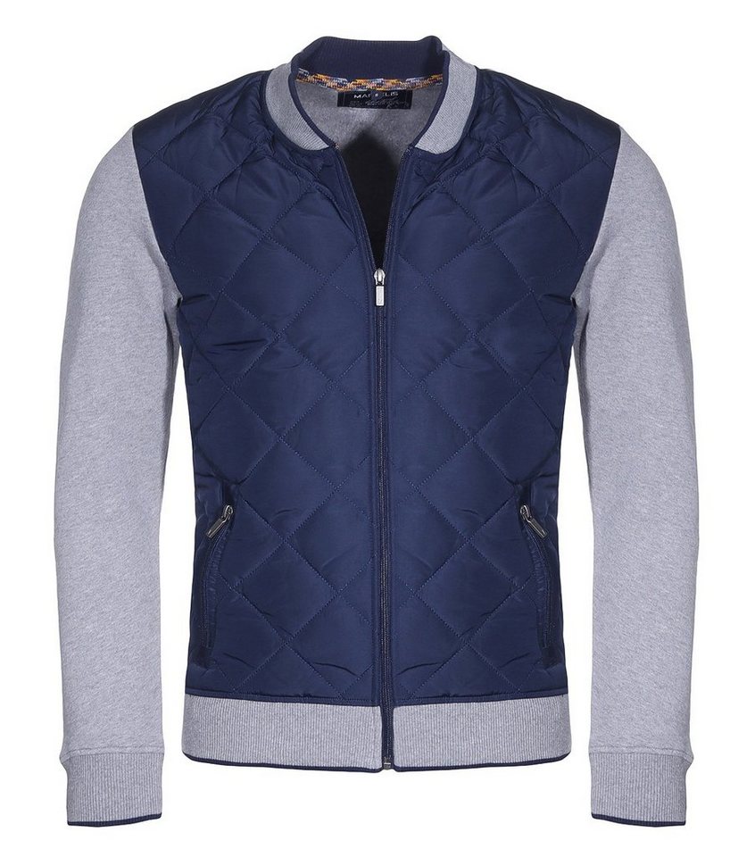 MARVELIS Steppjacke Steppjacke - Casual Fit - Dunkelblau/Grau von MARVELIS