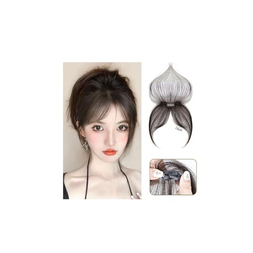 Echte menschliche Haar handgemachte Clip In Bangs Air Bangs for Frauen Wispy Bangs Haarspange for den täglichen Gebrauch (Color : Natural black) von MARXAN