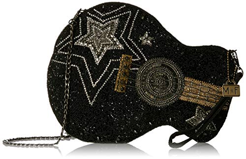 MARY FRANCES Superstar Handtasche für Gitarren mit Perlen, für Crossbody, Schwarz (schwarz), Einheitsgröße von MARY FRANCES