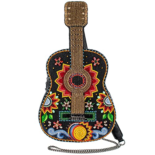 Mary Frances Damen Crossbody-Tasche für Gitarren und Festivals, Mehrfarbig/Meereswellen (Ocean Tides) von MARY FRANCES