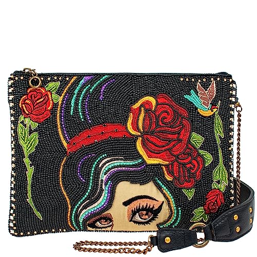 Mary Frances Damen Rhythm & Blues Crossbody Clutch Handtasche, Mehrfarbig/Meereswellen (Ocean Tides) von MARY FRANCES