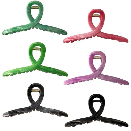 MaryLavender Haarklammern, rutschfest, große Klaue, Haarspangen für Frauen und Mädchen, starker Halt, Bananen-Haarspangen, Kieferclips für Frauen, 6 Stück MaryLavender Haarklammern, rutschfest, große Klaue, Haarspangen für Frauen und Mädchen, starker Halt, Bananen-Haarspangen, Kieferclips für Frauen, 6 Stück von MARY LAVENDER