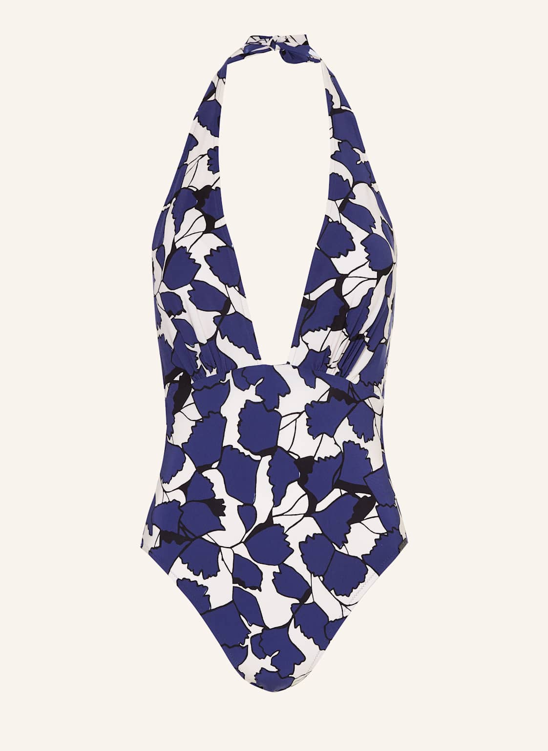 Maryan Mehlhorn Neckholder-Badeanzug Blue Leaves blau Maryan Mehlhorn Neckholder-Badeanzug Blue Leaves blau von MARYAN MEHLHORN