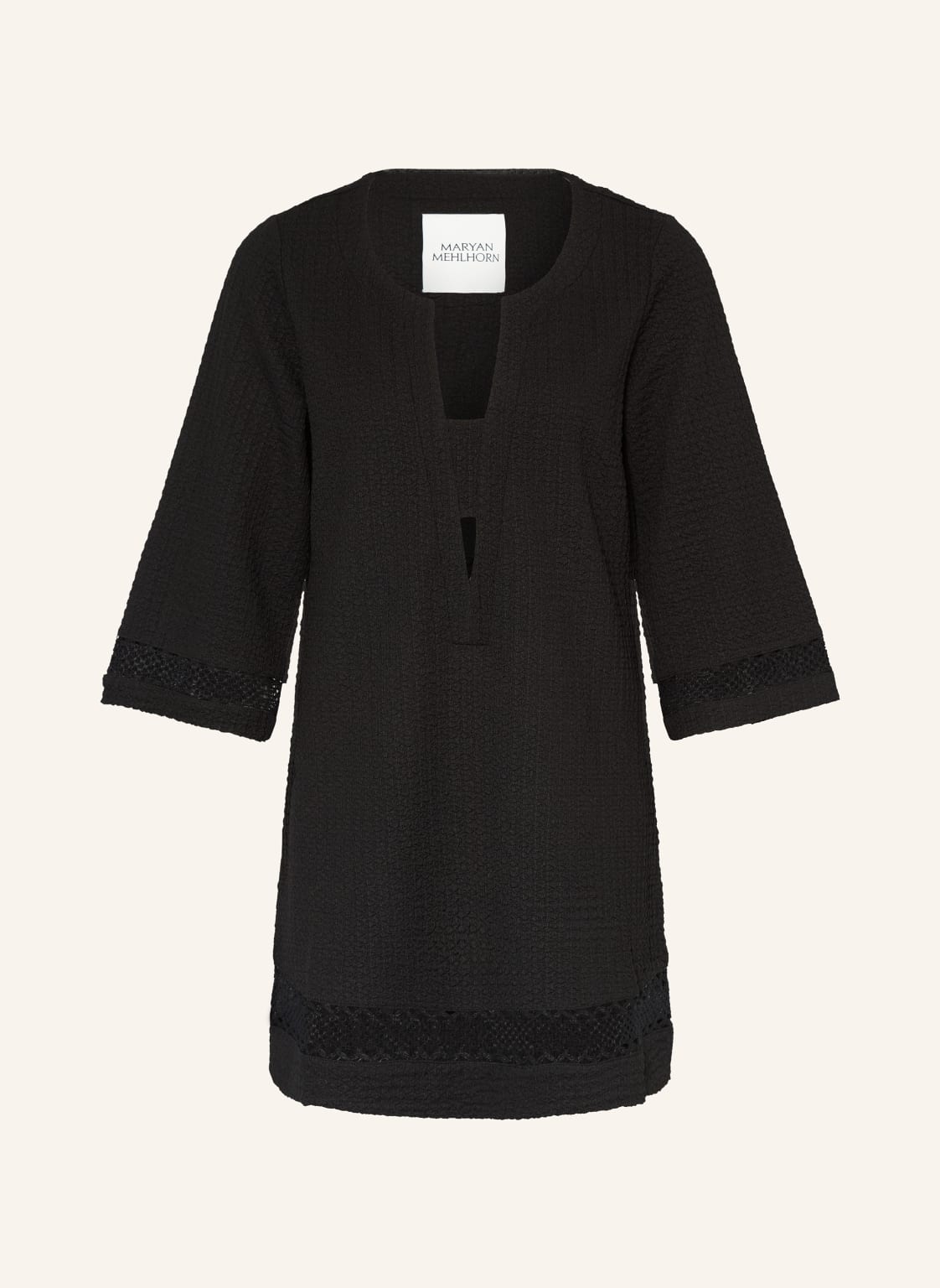 Maryan Mehlhorn Strandkleid Mit 3/4-Arm schwarz von MARYAN MEHLHORN