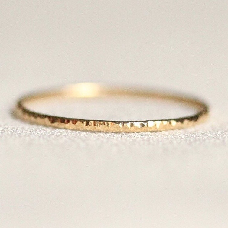 1 Mm Wählen Sie Eine Gold - Daire Ehering Zarte Baumrinde Solid 14K Oder 18K Weiß Gelb Rose Grüngold Schlichter Rost von MARYJOHN