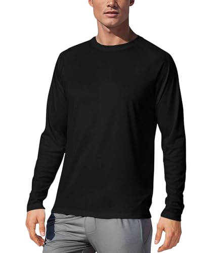 MARZXIN UPF 50+ Langarmshirt Herren UV Shirt Schnelltrocknend Atmungsaktiv Sportshirt Funktionsshirt Sonnenschutz Laufshirt Fitnessshirt Schwarz M MARZXIN UPF 50+ Langarmshirt Herren UV Shirt Schnelltrocknend Atmungsaktiv Sportshirt Funktionsshirt Sonnenschutz Laufshirt Fitnessshirt Schwarz M von MARZXIN