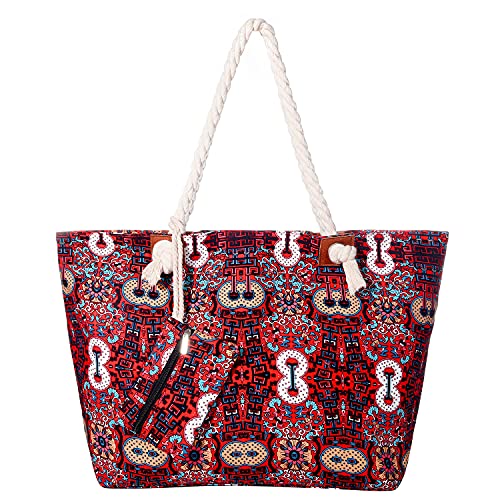 MASADA Badetasche XXL Familie Strandtasche Damen Beach bag groß mit Reißverschluss - Boho von MASADA