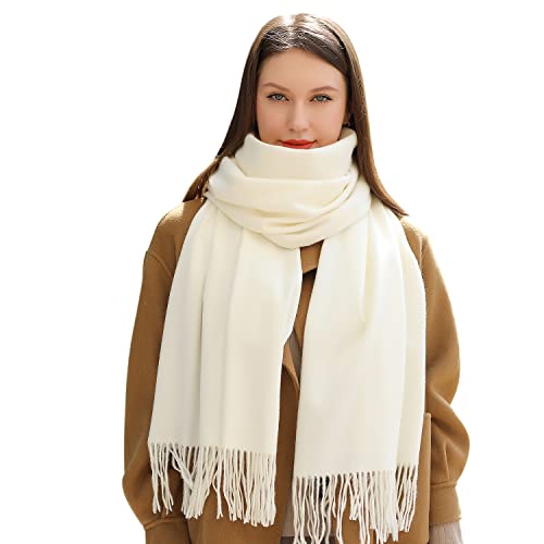 MASADA Damen Winterschal warmer und weicher Schal - Creme von MASADA