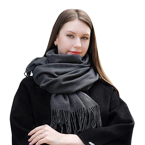 MASADA Damen Winterschal warmer und weicher Schal - Dunkelgrau von MASADA