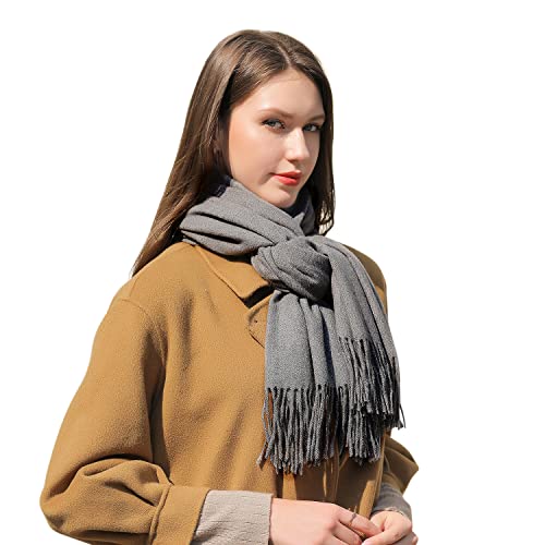 MASADA Damen Winterschal warmer und weicher Schal - Grau MASADA Damen Winterschal warmer und weicher Schal - Grau von MASADA