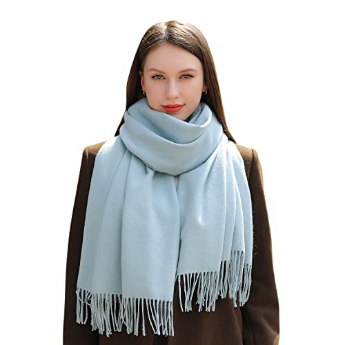 MASADA Damen Winterschal warmer und weicher Schal - Hellblau von MASADA