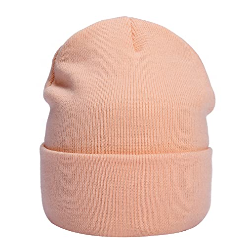 MASADA Damen und Herren Beanie Winter-Mütze - Apricot von MASADA