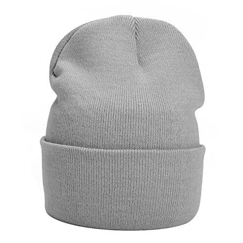 MASADA Damen und Herren Beanie Winter-Mütze - Hellgrau von MASADA