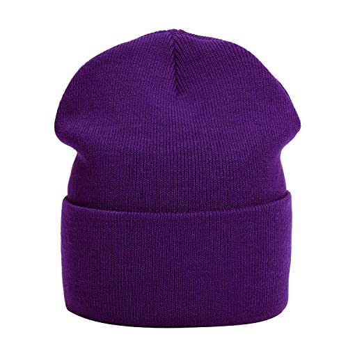 MASADA Damen und Herren Beanie Winter-Mütze - Lila von MASADA