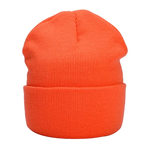 MASADA Damen und Herren Beanie Winter-Mütze - Neonorange von MASADA