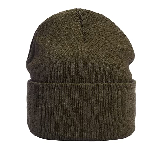 MASADA Damen und Herren Beanie Winter-Mütze - Olivgrün von MASADA