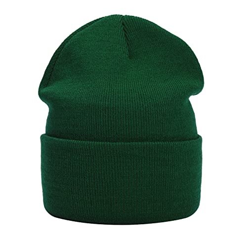 MASADA Damen und Herren Beanie Winter-Mütze - Tannengrün von MASADA