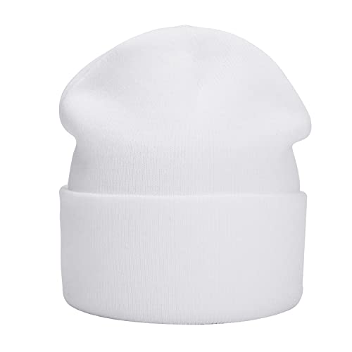 MASADA Damen und Herren Beanie Winter-Mütze - Weiß von MASADA