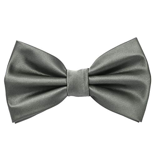 MASADA Herren Fliege Schiefergrau Seidenlook, stufenlos verstellbar, handgefertigt, Hakenverschluss - 12 x 6 cm 100% Polyester MASADA Herren Fliege Schiefergrau Seidenlook, stufenlos verstellbar, handgefertigt, Hakenverschluss - 12 x 6 cm 100% Polyester von MASADA