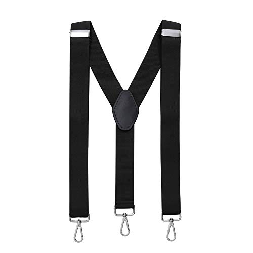 MASADA Herren Hosenträger mit robusten Karabiner Verschluss stufenlos verstellbar 3,5 cm breit und bis zu 195 cm Körpergröße - Schwarz MASADA Herren Hosenträger mit robusten Karabiner Verschluss stufenlos verstellbar 3,5 cm breit und bis zu 195 cm Körpergröße - Schwarz von MASADA