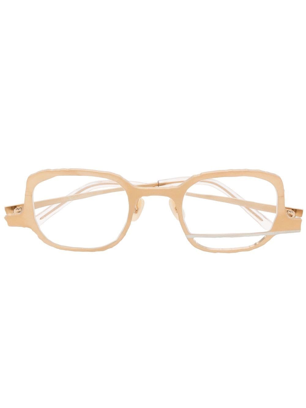 MASAHIROMARUYAMA Brille mit umgedrehtem Gestell - Gold von MASAHIROMARUYAMA