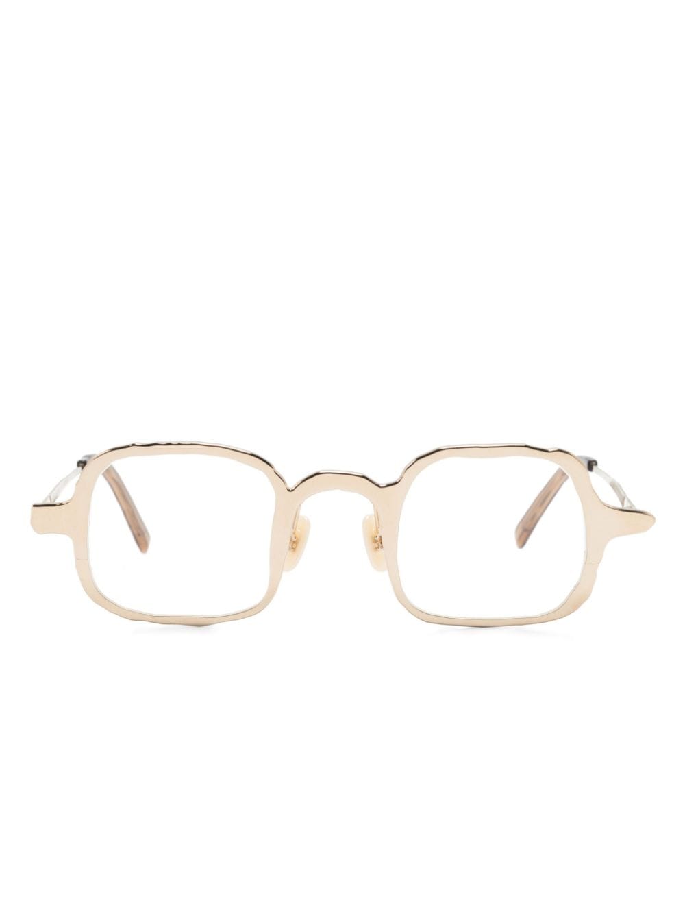 MASAHIROMARUYAMA Eckige Brille aus Titan - Gold von MASAHIROMARUYAMA