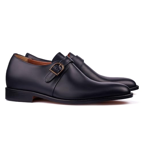 MASALTOS Schuhe Herrenschuhe, die Sie auf unsichtbare Weise bis zu 7 cm größer Machen. Modell Perugia (Blau, EU Schuhgrößensystem, Erwachsene, Herren, Numerisch, M, 42) von MASALTOS