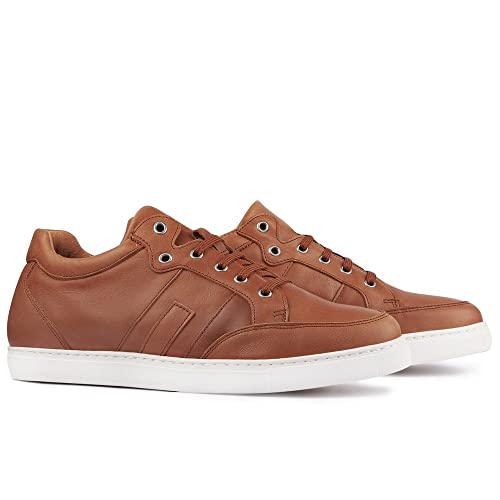 MASALTOS Schuhe Herrenschuhe die auf unsichtbare Weise Ihre Körpergrösse bis zu 7 cm erhöhen. Modell Ibiza (Braun, EU Schuhgrößensystem, Erwachsene, Herren, Numerisch, M, 40) von MASALTOS
