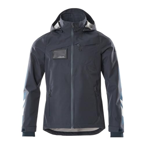 MASCOT Unisex Accelerate Hard Shell Veste Jacke, Schwarz-Blau 010, L-4XL von MASCOT