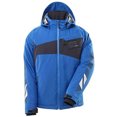 Mascot Accelerate Winterjacke Herren | Wasserdicht | CLIMASCOT-Isolierung | Cordura-Verstärkung Top Qualität Top Preis (3XL, azurblau/Schwarzblau) von MASCOT